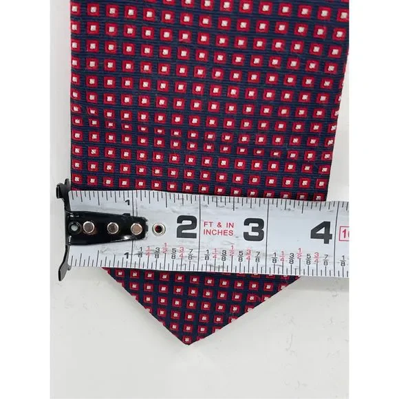 Brooks Brothers Tie Silk Men Blue‎ Red Geometric